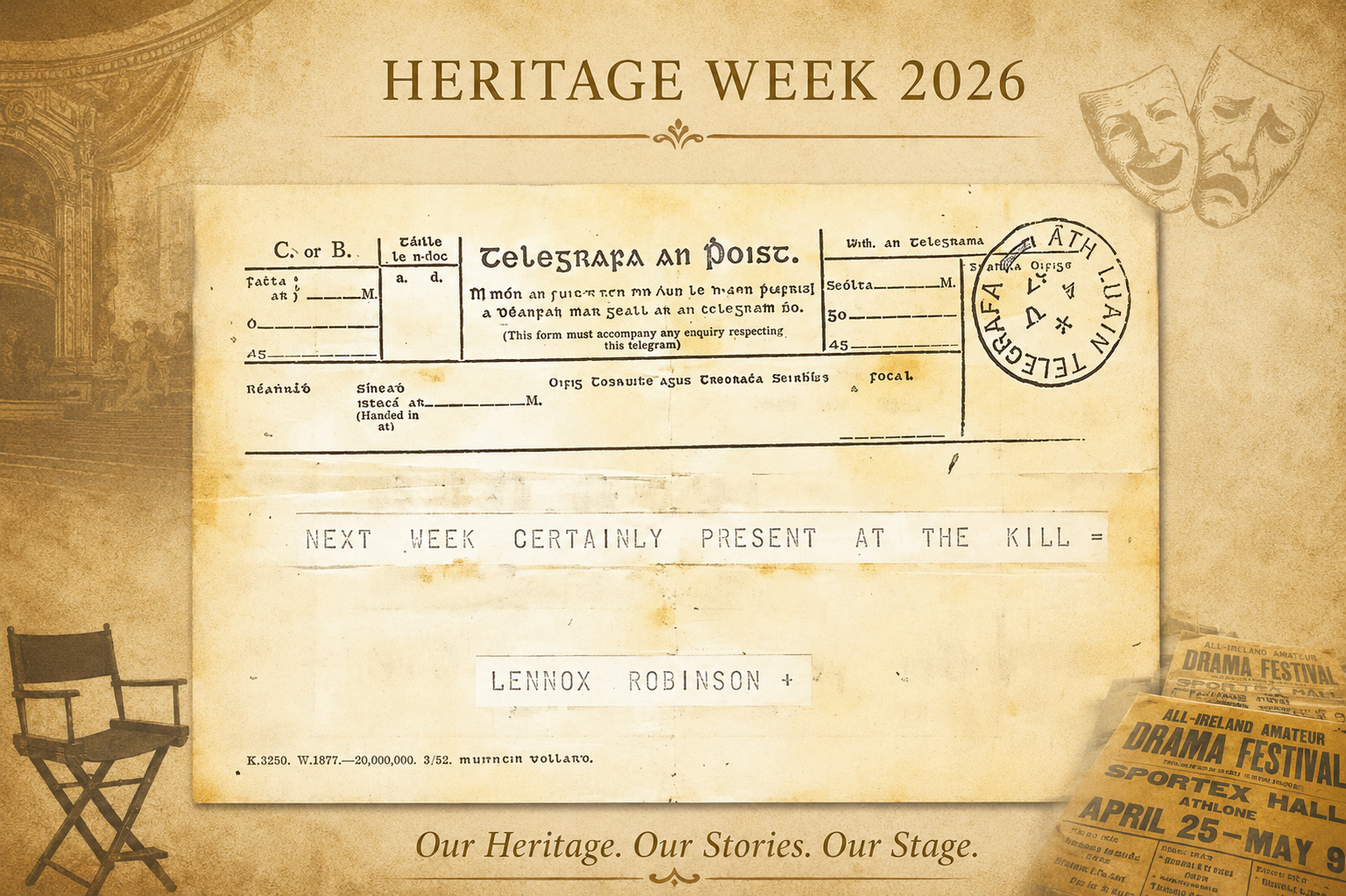 Ai generated heritage week poster